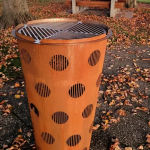 Feuertonne Groß mit Grillrost